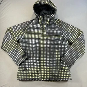 Chaqueta con Capucha Burton Dryride Snowboard Aislada a Cuadros Hombres Talla Mediana - Imagen 1 de 9