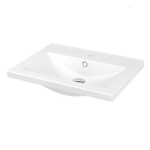 GoodHome Nira White Rectangular Vanity Basin (W)61.4cm - Picture 1 of 5