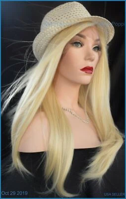 SWISS LACE MONOTOP PART ANYWHERE LONG HEAT FRIENDLY WIG COLOR 613 1384 - Image 1 of 4