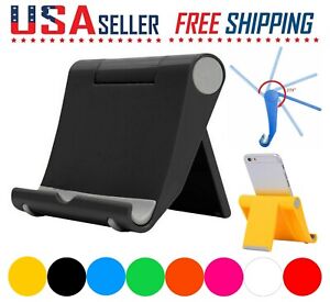 Cell Phone Fordable Desk Stand Holder Mount Cradle Dock iPhone Galaxy Switch 