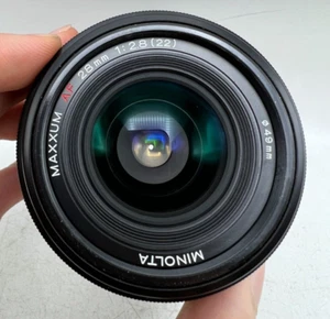 Minolta Maxxum AF 28mm F2.8 Sony Alpha / Maxxum Mount Lens For DSLR Cameras - Picture 1 of 9
