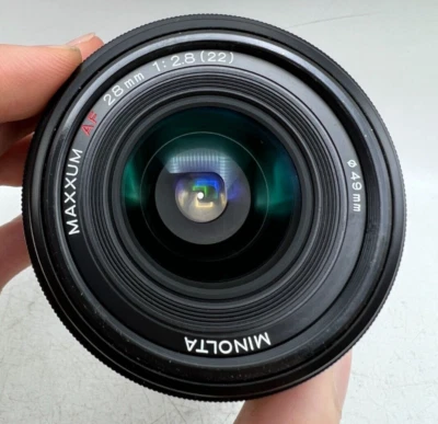 Minolta Maxxum AF 28mm F2.8 Sony Alpha / Maxxum Mount Lens For DSLR Cameras - Image 1 of 4