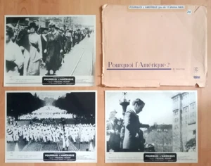 Jeu de 15 photos sur 16 (Lobby card) - POURQUOI L'AMERIQUE ? - Frédéric Rossif - Picture 1 of 4