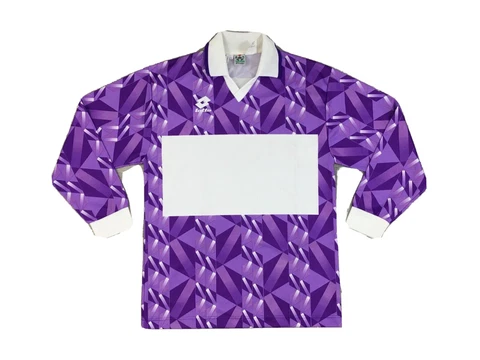 Rare Vintage 90s Lotto Template Jersey Shirt Kit Mens Large Purple Fiorentina Cover