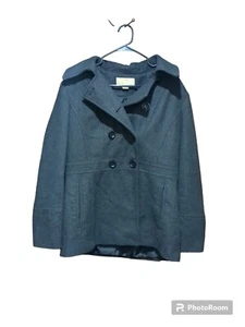 Michael Michael Kors grauer Pfau Gr. M Damenmantel Jacke Winterwolle Karriere - Bild 1 von 8