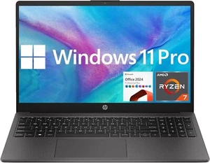 HP 255 G10 15.6" FHD Laptop AMD Ryzen 7 7730U 32GB RAM  1TB SSD Windows 11 Pro - Picture 1 of 6