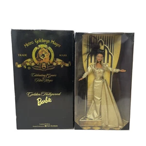 Vintage Golden Hollywood Barbie Doll MGM 75 Years African American FAO Schwartz - Picture 1 of 12