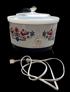 FESTIVE FRIENDSHIP SIM-R-POT Crock Pot 5 QUART AUTOMATIC - Picture 1 of 5