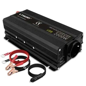 KFZ Inverter 12 V zu 220 V Power 2600W Konverter 2 USB EU Schuko Wechselrichter - Bild 1 von 4