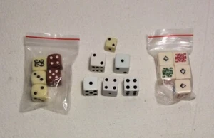 16 Pcs DICE ASSORTMENT Six Sided Poker (Game Pieces) Red/32/16/White - Bild 1 von 8