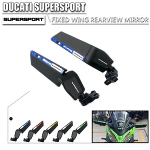 Motorcycle Swivel Large Wind Wing Rearview Mirror For DUCATI SUPERSPORT 939 - Picture 1 of 28