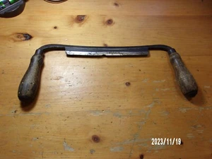 ANTIQUE VTG W C BAILEY DRAW BLADE KNIFE TOOL CARPENTER WOOD WORKER OLD - Picture 1 of 17