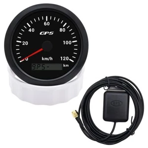 85mm GPS Tachometer Drehzahlmesser Tacho Für Auto 0-Boot Motorrad 120km/h - Picture 1 of 10