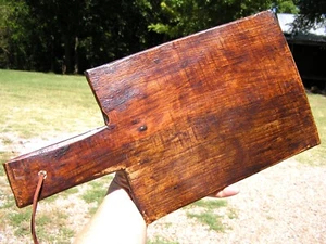 Primitive Wooden Squared bread paddle board wall hang 2940, DISCOUNTED - Picture 1 of 4