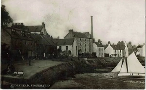 PHOTO POSTCARD SHOREHEAD STONEHAVEN 1926 WATERFRONT AND HOUSES - Picture 1 of 2