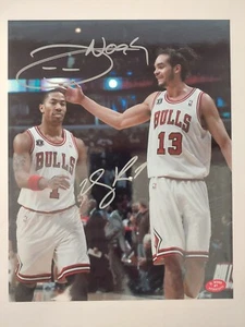 Derrick Rose & Joakim Noah Sign Chicago Bulls 8x10 Photo Cert. D. Rose Hologram - Picture 1 of 1