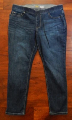 Lee 女式现代系列中腰版型梦幻蓝色打底裤 16 码短款 — 第 1/4 张图片