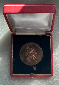 Raro Vintage Desc Placa Campeonato Europeo de Lucha Libre Estilo 1967 Estambul - Imagen 1 de 5
