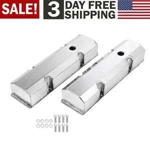 for SB Chevy Valve Covers Fabricated Aluminum Tall Small Block SBC 327 383 400 - Bild 1 von 13