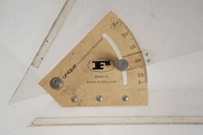 #Vintage Faber-Castell Unique Adjustable Triangle 3505-10 Made in England - Image 1 of 4