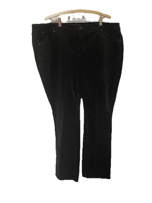 "Pantalones TALBOTS Talla Pequeña 22WP Pana Impecables Cinco Bolsillos Rectos Cintura 42""" Foto 1 de 4