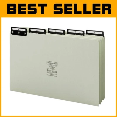 Heavy Duty 25pt Pressboard Guides, Flat Metal Tab, Set/25 - Image 1 of 2