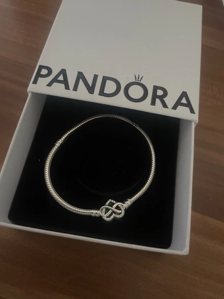 PANDORA 21cm Armband mit Herzverschluss - 925er Silber (590719-21)