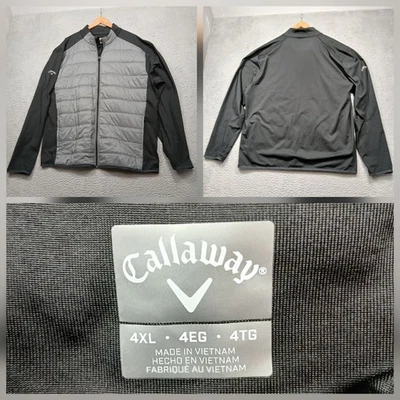 Callaway Golf Jacket Men's 4XL Black Gray Full Zip Performance - Image 1 of 4