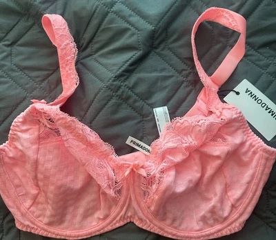 Sutiã Prima Donna novo com etiquetas torção lateral carbono carvão peça 0242570 EUA 34D - Imagem 1 de 3