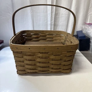 Longaberger 1983 Kuchenkorb mit Einhand und 12" Riser - Bild 1 von 10