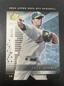Eric Chavez 2004 Upper Deck SPx #28 Gold Spectrum/25 - Imagen 1 de 2