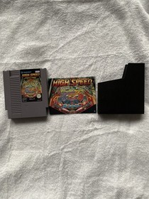 Nintendo NES High Speed Pinball  Game With Manual