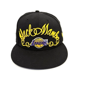 Gorra Mamba Negra 7 1/4 New Era Los Angeles LA Lakers Gorra 59Fifty Kobe Bryant Rara - Imagen 1 de 10