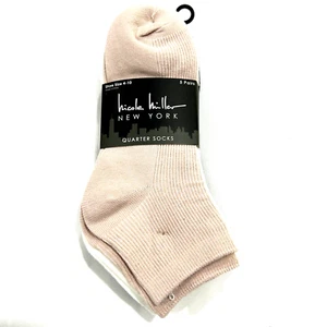 Calcetines de mujer Nicole Miller 3PK negros verdes rayas púrpura brillante talla 9-11 - Imagen 1 de 9