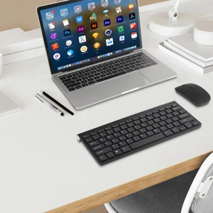 Mini Wireless Keyboard And Mouse Set Waterproof 2.4G For Mac Apple PC Computer - Picture 1 of 8