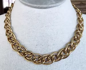 Gargantilla de cadena gruesa de doble eslabón de colección 18" broche de langosta - Imagen 1 de 5