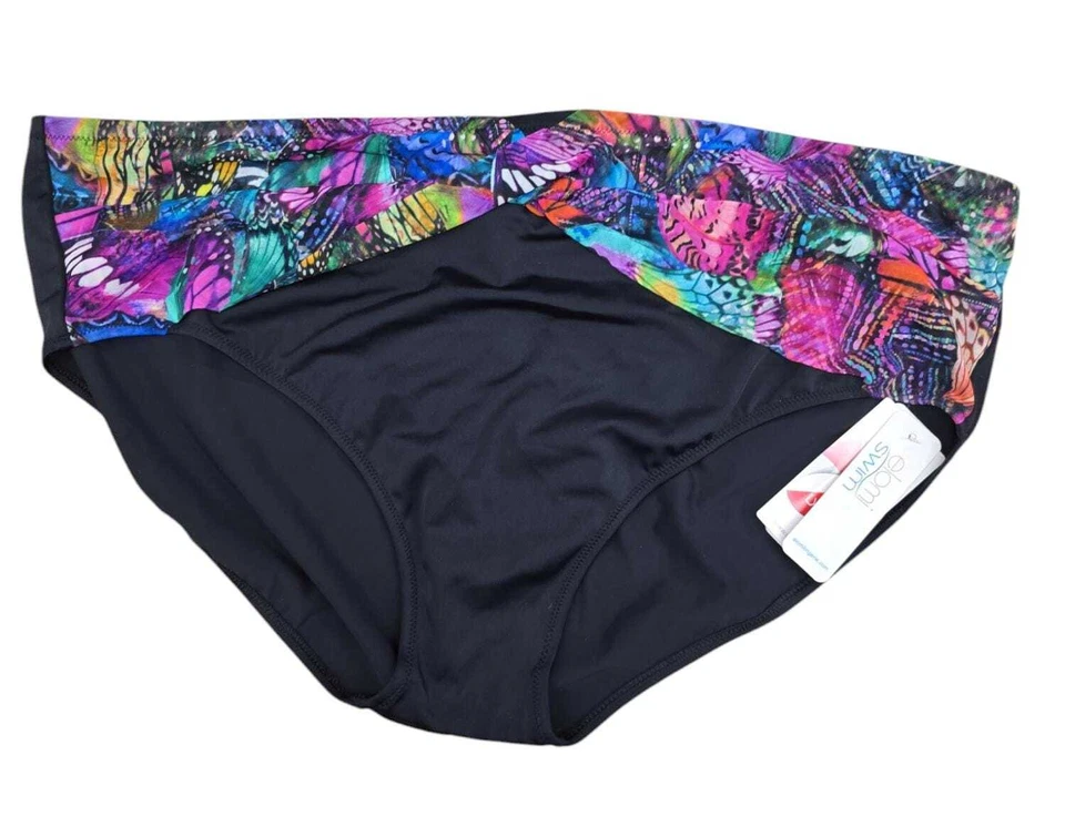 Короткое плавательное дно Elomi BLACK Cubana со средней посадкой, США 18 - Изображение 1 из 1