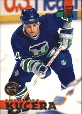 1994-95 Stadium Club Whalers Hockey Card #49 Frantisek Kucera
