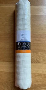 Mainstays White Rubber Bath Mat 18" X 36" - Picture 1 of 7