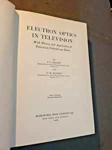 Electronics in Television by I.G. Maloff & D.W. Epstein 1938 VTG Hardcover RARE - Picture 1 of 12