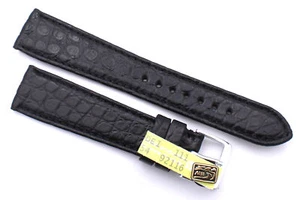 Cinturino piatto 19 mm/16 VERO ALLIGATORE made GERMANY GRAF Louisiana KROKOBAND - Foto 1 di 2