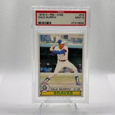 1979 O-Pee-Chee Baseball Dale Murphy #15 Braves PSA 9 MINT Rare! c1