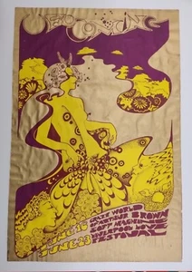 Hapshash & Coloured Coat UFO Coming Arthur Brown psychedelic poster vintage 1967 - Picture 1 of 24