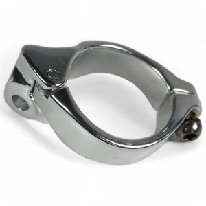 Front Derailleur Adapter Braze- on to clamp on 34.9mm Silver For Shimano - Picture 1 of 6