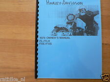 H0012 HARLEY-DAVIDSON---OWNERS MANUAL TYPE---FL + FLH + FXE + FXS-MODEL