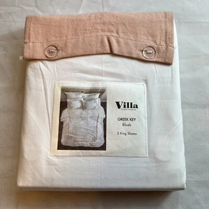 Rubor Villa Noble Excellence Llave Griega 2 fundas King 100 % algodón 20x36 - Imagen 1 de 5