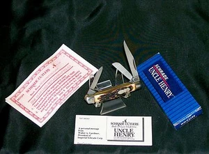 Schrade 807UH Knife Junior Stockman 2-3/4" 1980's W/Packaging,Papers,Loss Cert. - Picture 1 of 12