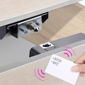 RFID Electronic Cabinet Lock Smart NFC Drawer Locks Hidden Card Lock for Wood... - Picture 1 of 8