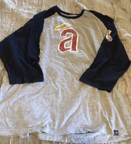 CALIFORNIA Anaheim ANGELS Baseball MAJESTIC Cooperstown Size 3XL Gray Shirt MLB Cover