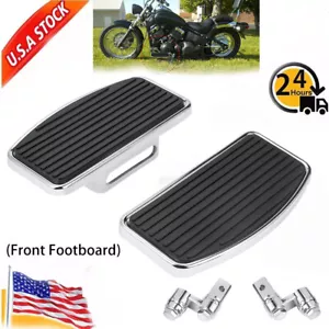 Front Rider Footboards Floorboards for Yamaha V-Star XVS400 650 1100 1988-2016 - Picture 1 of 12